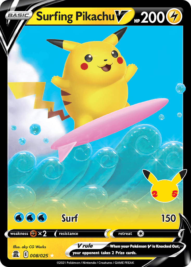 Surfing Pikachu V Celebrations