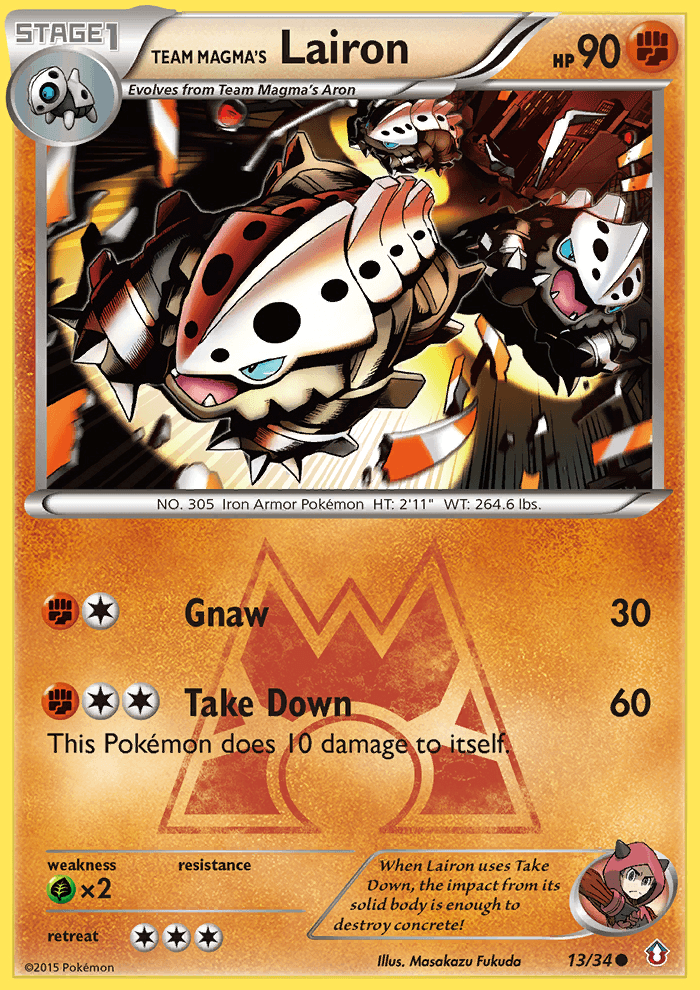 Team Magma's Lairon Double Crisis