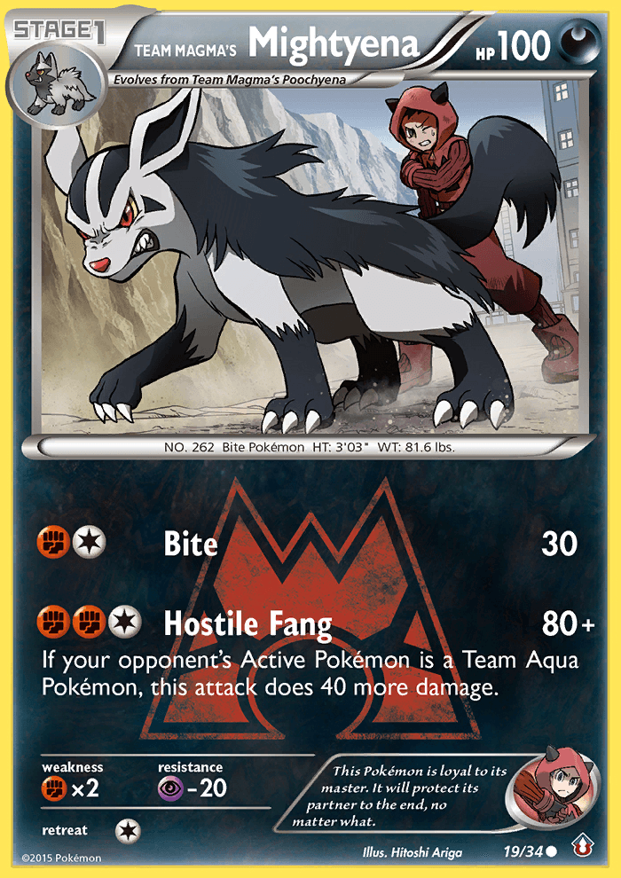 Team Magma's Mightyena Double Crisis