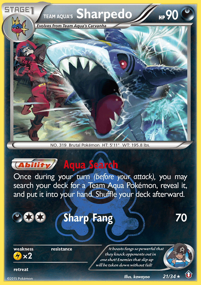 Team Aqua's Sharpedo Double Crisis