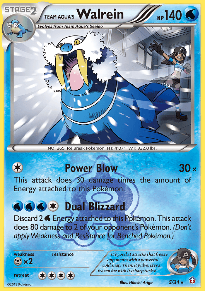 Team Aqua's Walrein Double Crisis