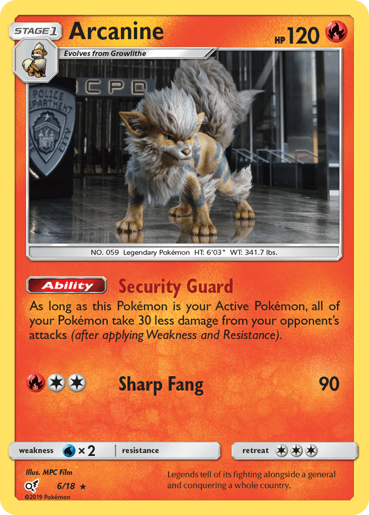 Arcanine Detective Pikachu