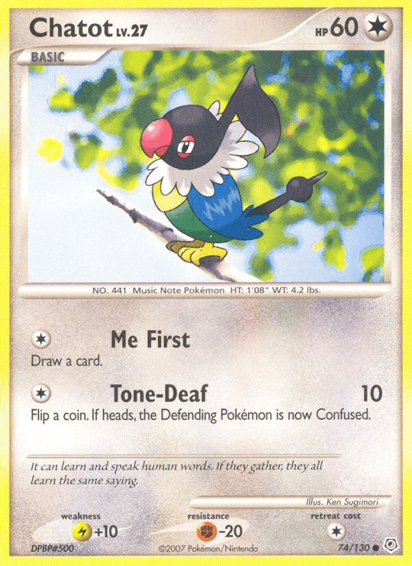 Chatot Diamond & Pearl