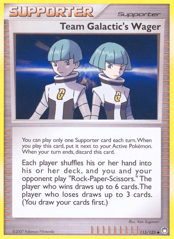 Team Galactic's Wager Mysterious Treasures