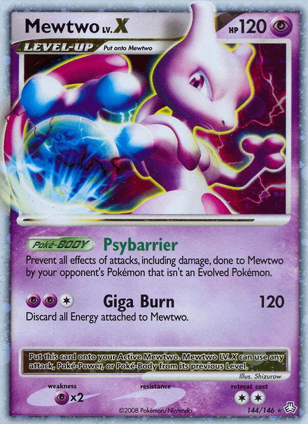 Mewtwo LV.X Legends Awakened