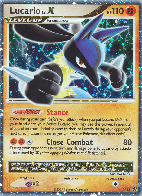 Lucario LV.X DP Black Star Promos