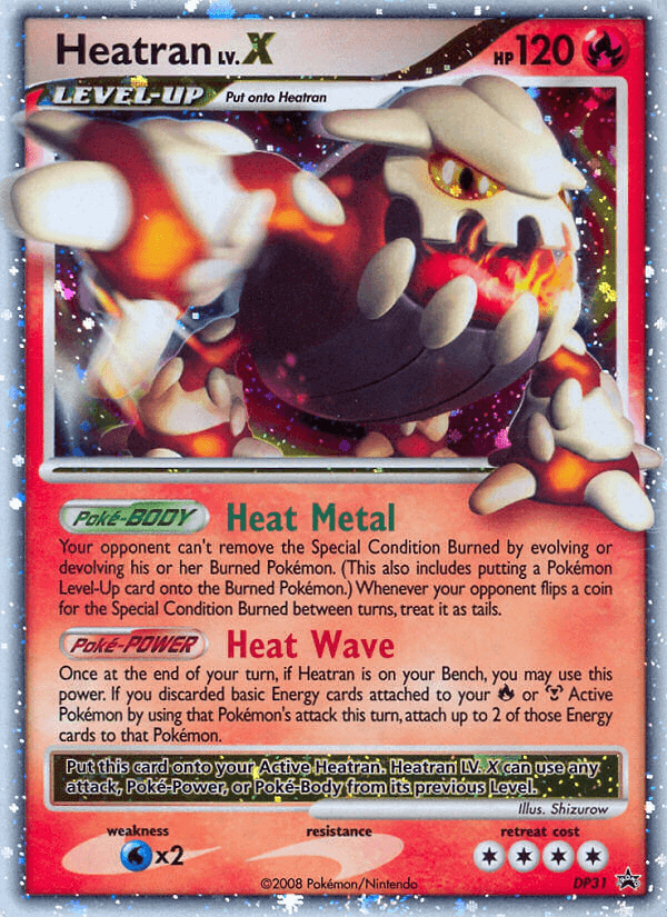 Heatran LV.X DP Black Star Promos