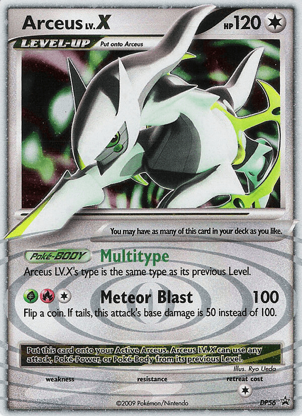 Arceus LV.X DP Black Star Promos