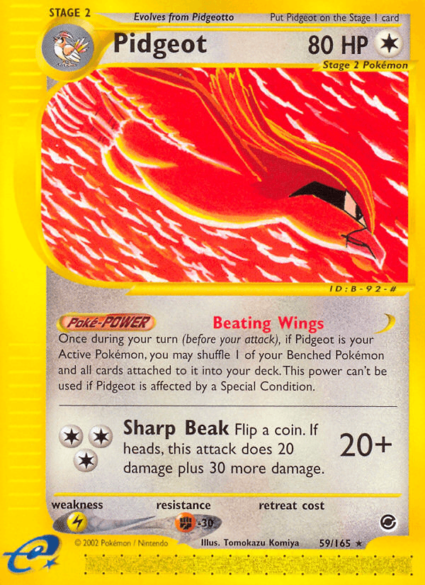 Pidgeot Expedition Base Set