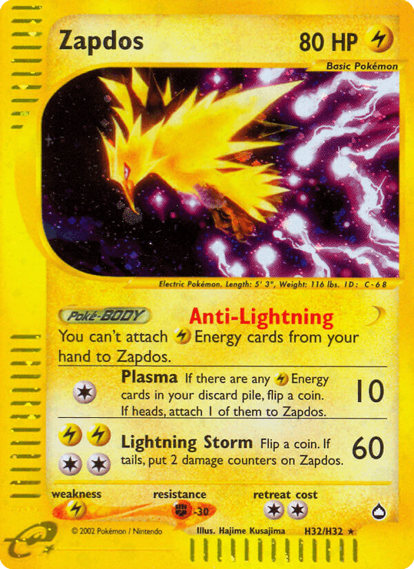 Zapdos Aquapolis