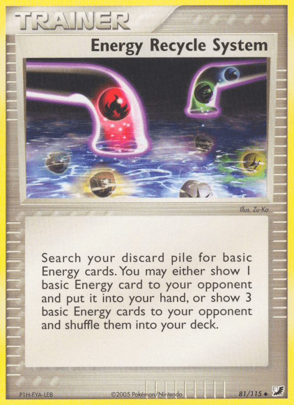 Energy Recycle System Unseen Forces