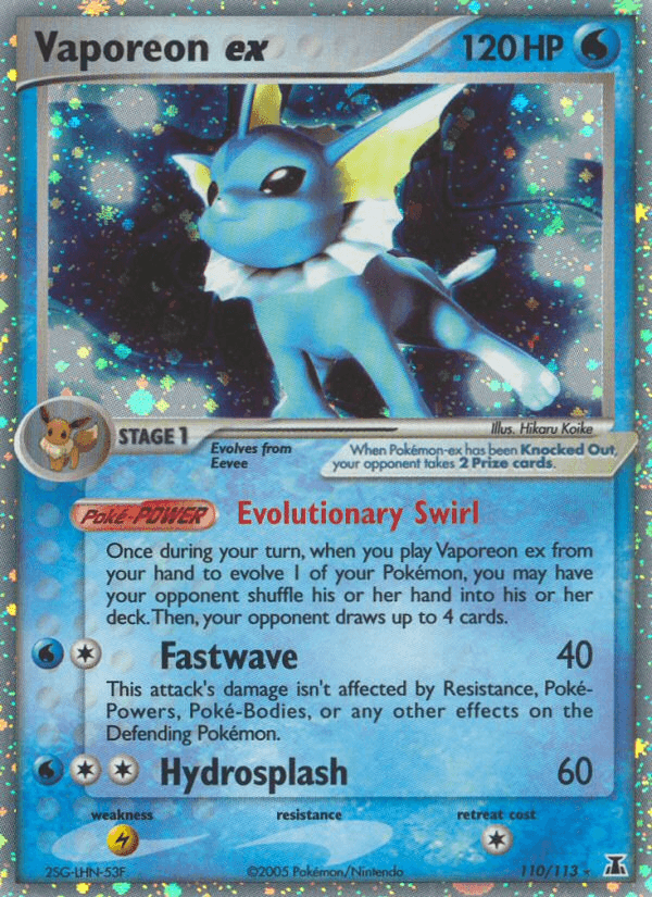Vaporeon ex Delta Species