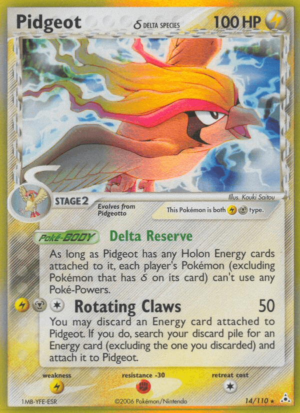 Pidgeot δ Holon Phantoms