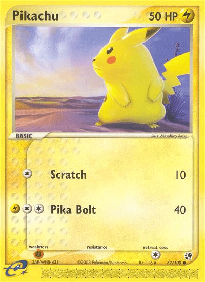 Pikachu Sandstorm