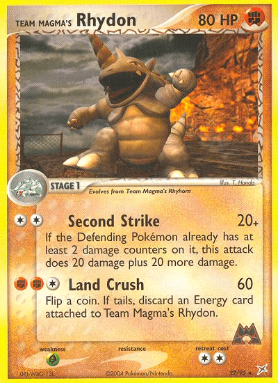 Team Magma's Rhydon Team Magma vs Team Aqua