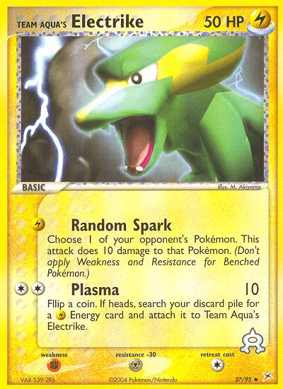 Team Aqua's Electrike Team Magma vs Team Aqua