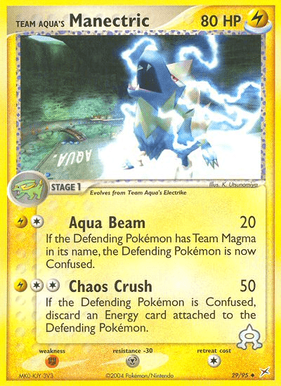 Team Aqua's Manectric Team Magma vs Team Aqua