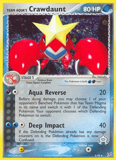 Team Aqua's Crawdaunt Team Magma vs Team Aqua