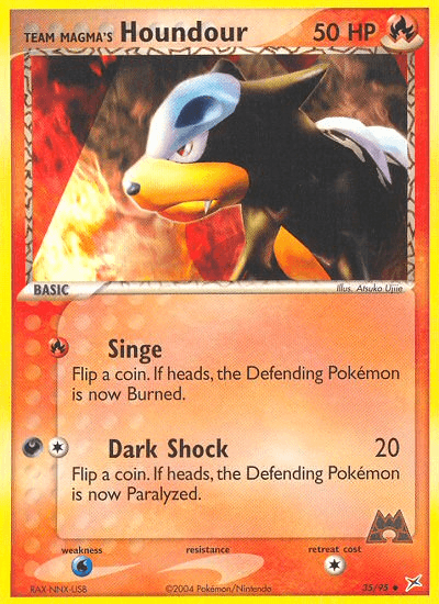 Team Magma's Houndour Team Magma vs Team Aqua