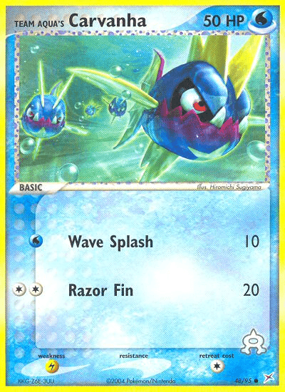 Team Aqua's Carvanha Team Magma vs Team Aqua