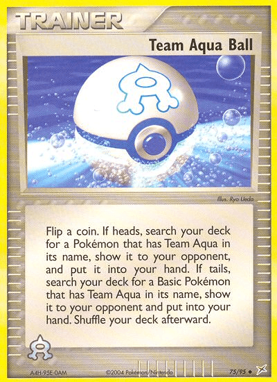 Team Aqua Ball Team Magma vs Team Aqua