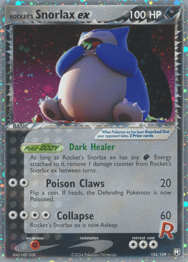 Rocket's Snorlax ex Team Rocket Returns