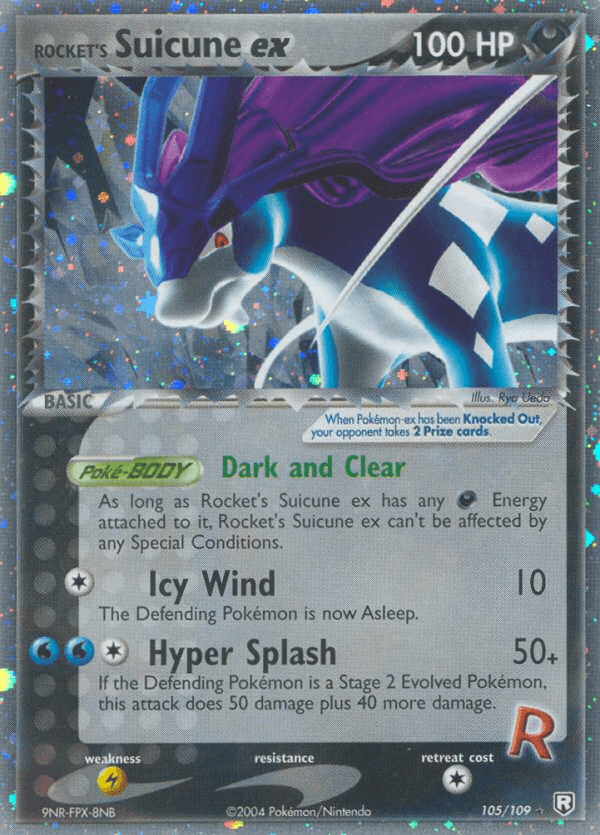 Rocket's Suicune ex Team Rocket Returns