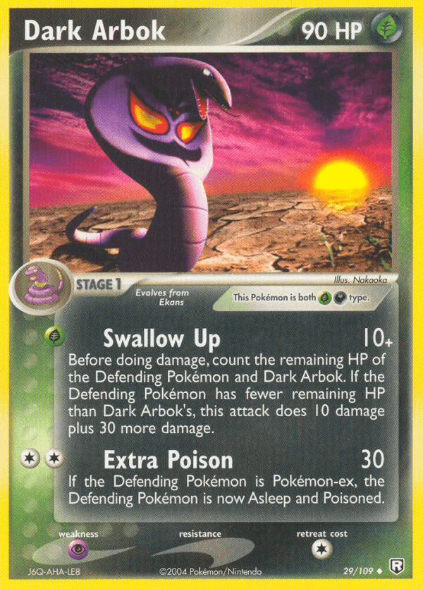 Dark Arbok Team Rocket Returns