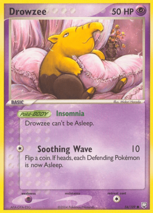 Drowzee Team Rocket Returns