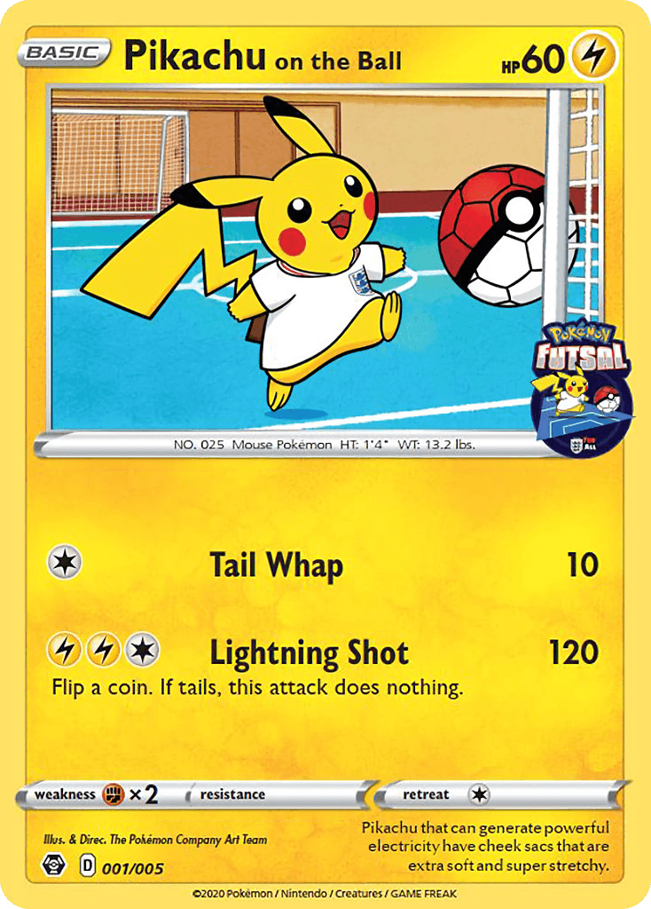 Pikachu on the Ball Pokémon Futsal Collection