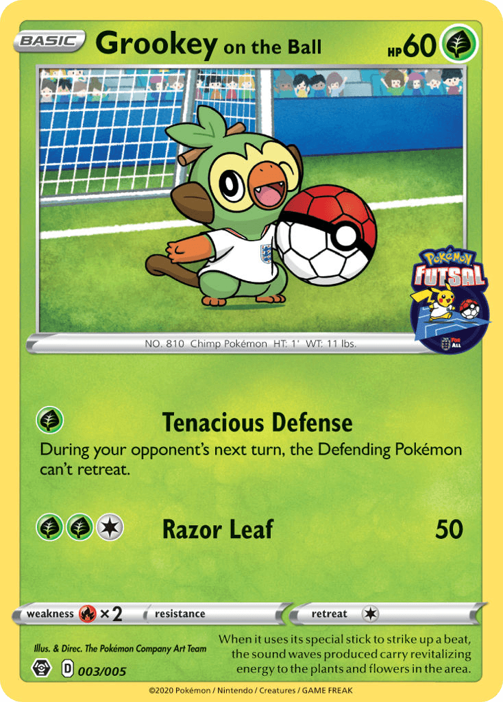 Grookey on the Ball Pokémon Futsal Collection