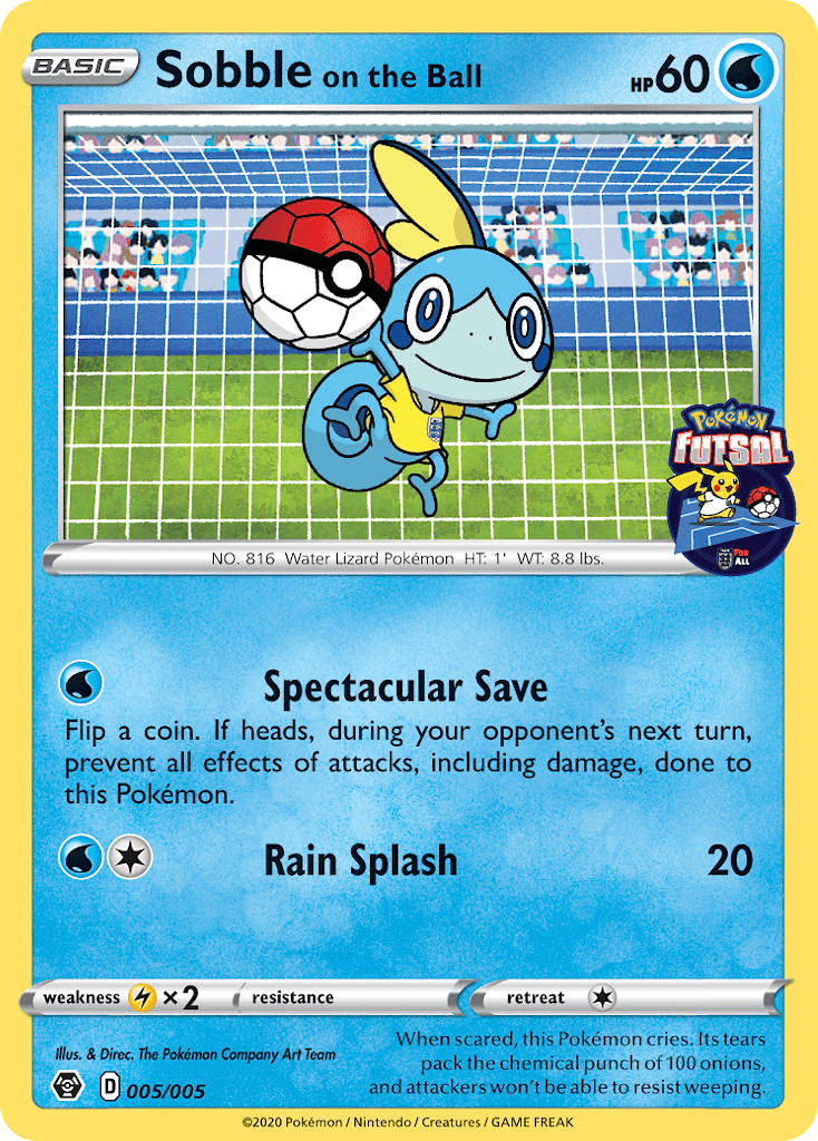 Sobble on the Ball Pokémon Futsal Collection