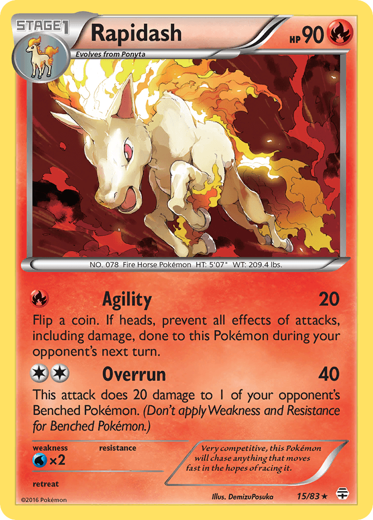 Rapidash Generations