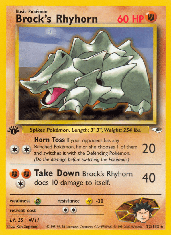 Brock's Rhyhorn Gym Heroes