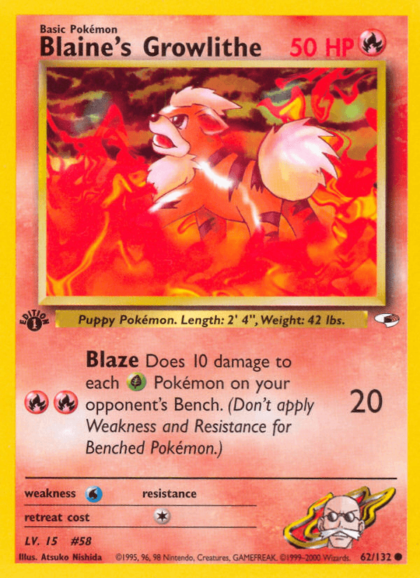 Blaine's Growlithe Gym Heroes