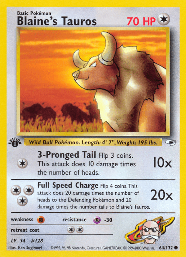 Blaine's Tauros Gym Heroes
