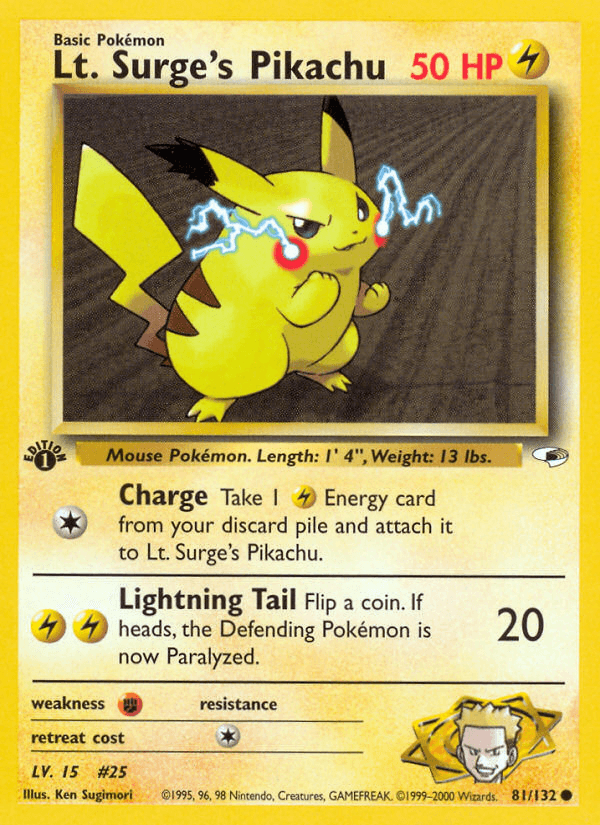 Lt. Surge's Pikachu Gym Heroes