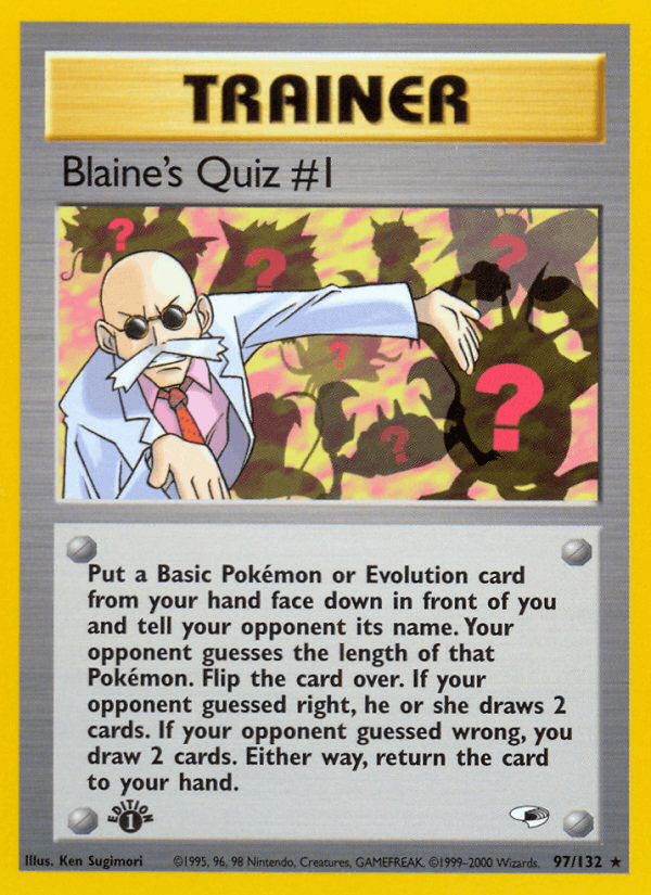 Blaine's Quiz #1 Gym Heroes