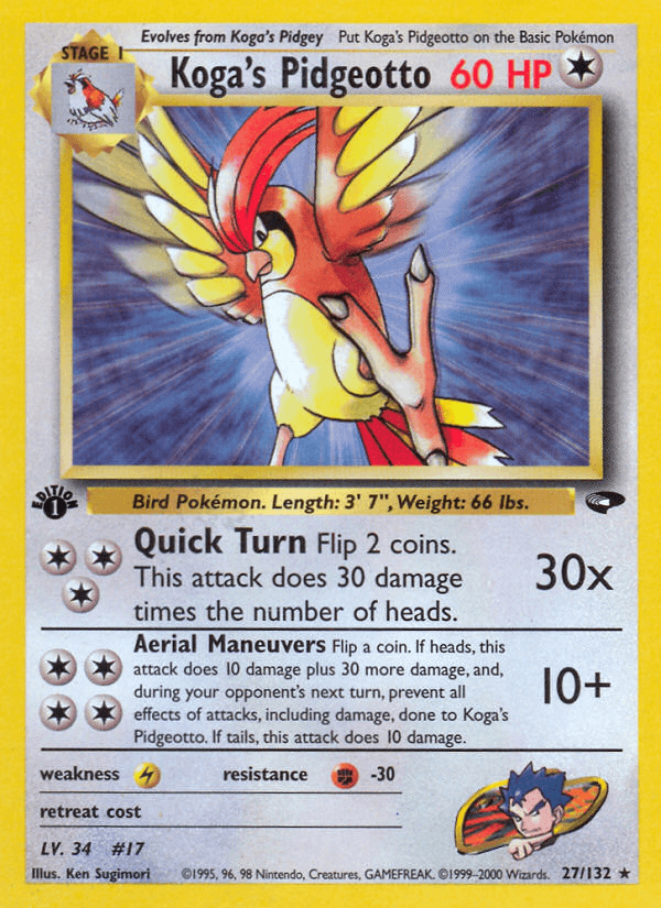 Koga's Pidgeotto Gym Challenge