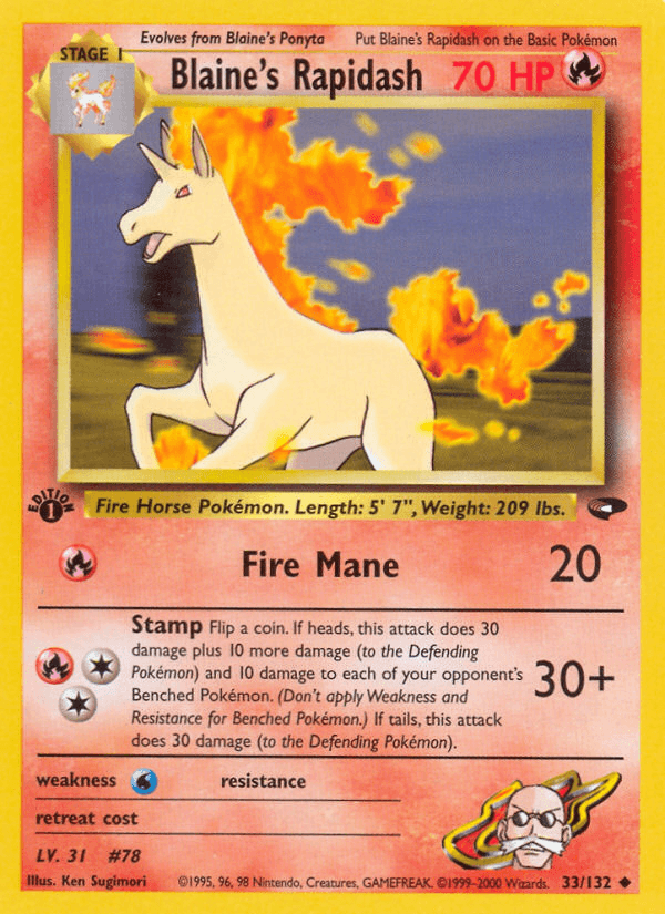 Blaine's Rapidash Gym Challenge