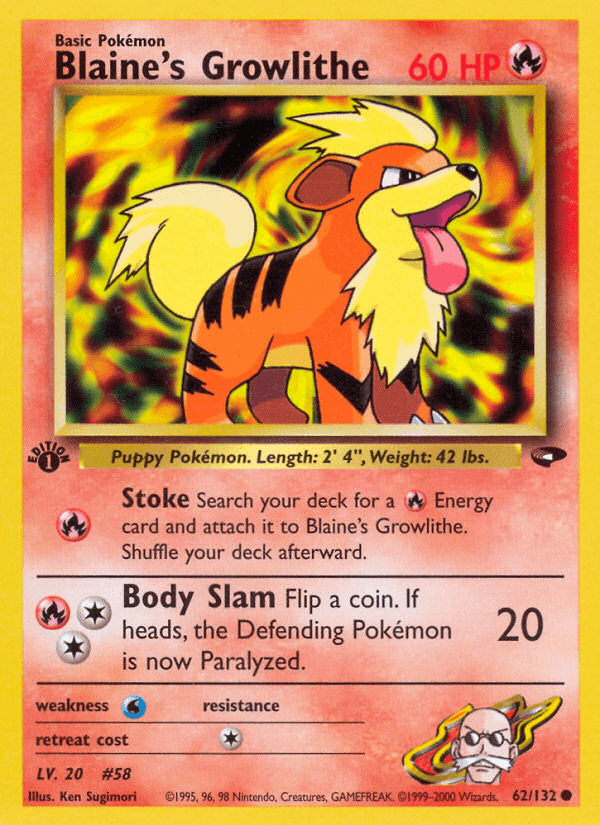 Blaine's Growlithe Gym Challenge