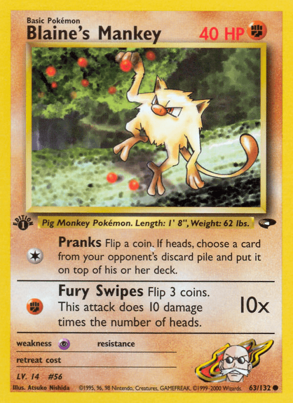 Blaine's Mankey Gym Challenge