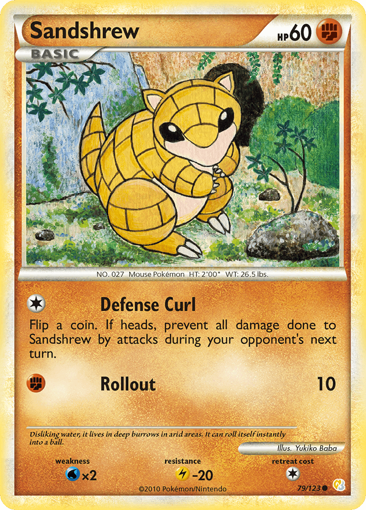 Sandshrew HeartGold & SoulSilver