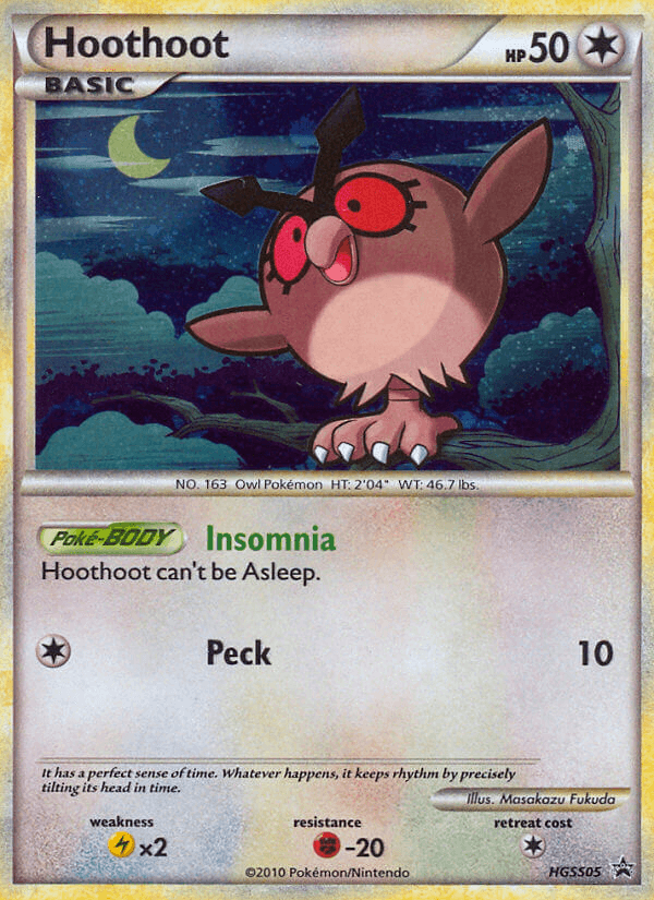 Hoothoot HGSS Black Star Promos