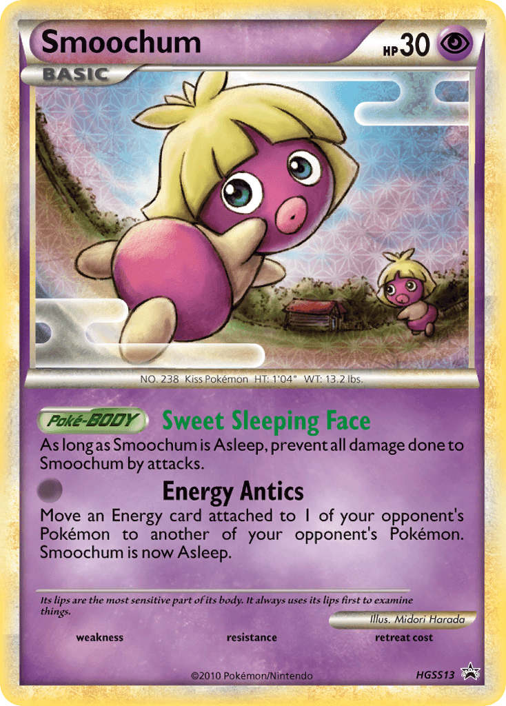 Smoochum HGSS Black Star Promos