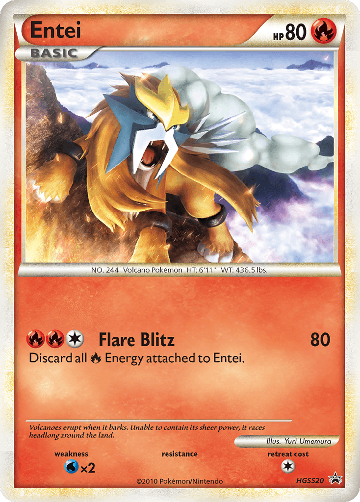 Entei HGSS Black Star Promos