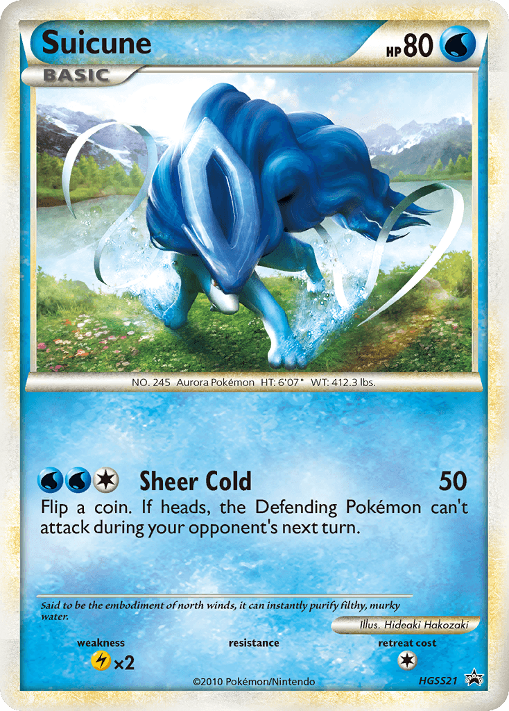 Suicune HGSS Black Star Promos