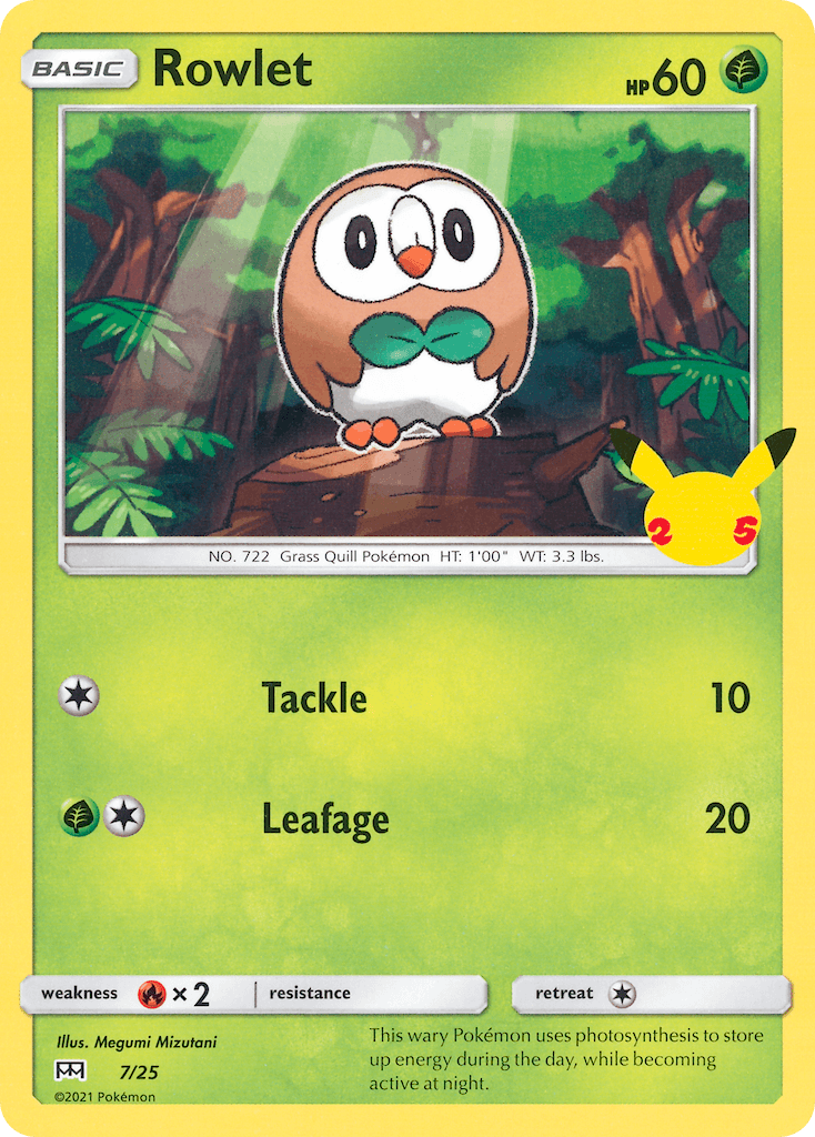 Rowlet McDonald's Collection 2021