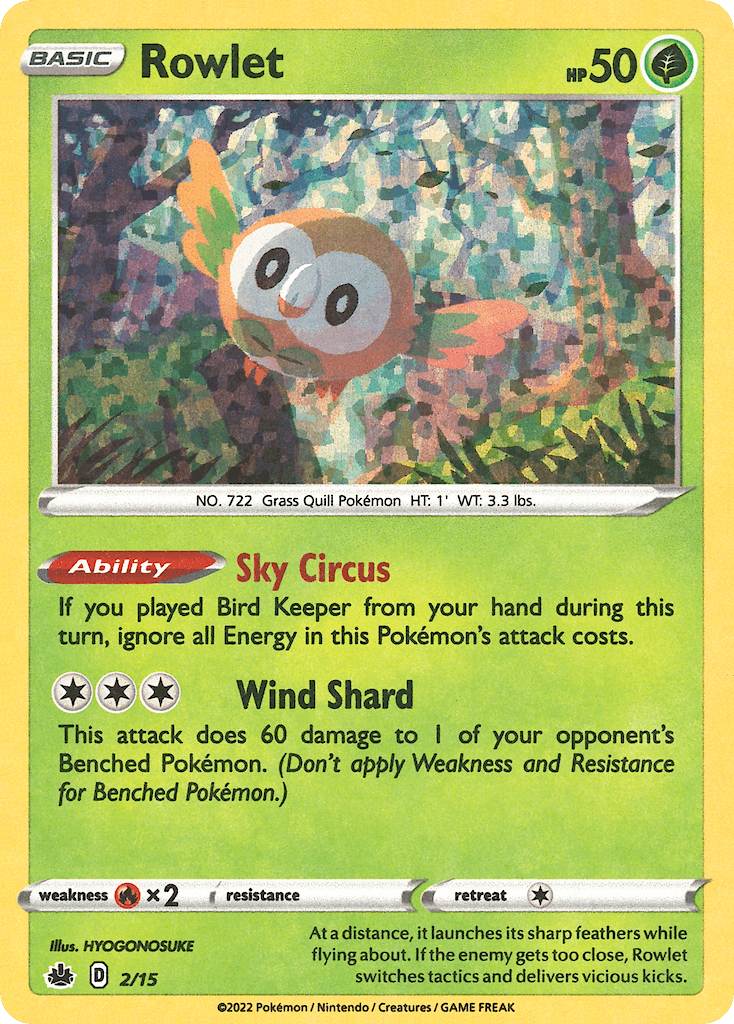 Rowlet McDonald's Collection 2022