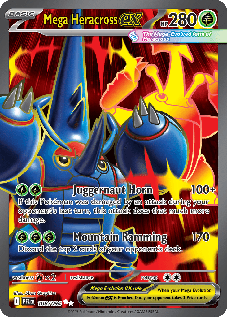 Mega Heracross ex Phantasmal Flames